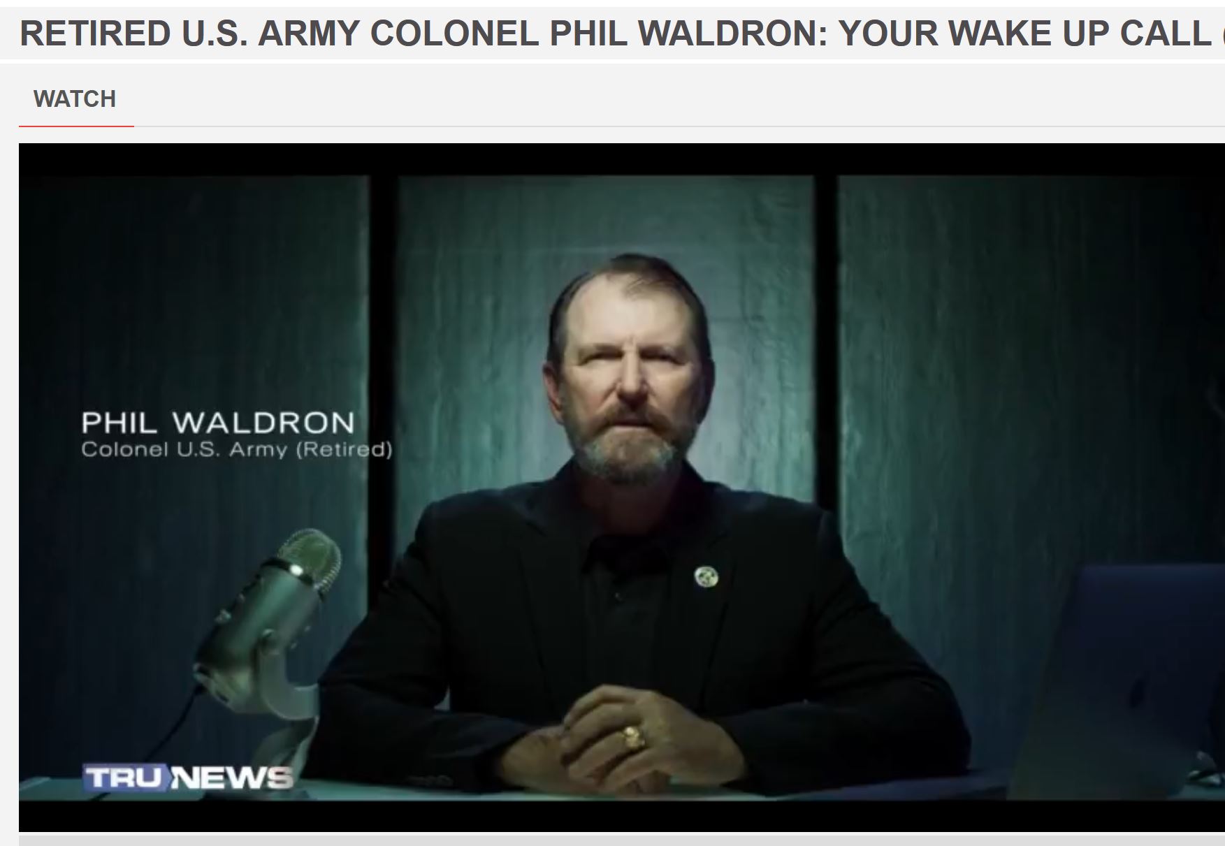 ColonelPhilWaldronYourWakeUpCall